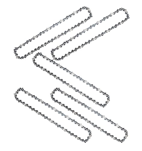 Wrneaoch 5 pezzi Catena Motosega 8 pollici, Catena 8 pollici Catena Mini Motosega 8 pollic per Mini Motosega a Batteria a Mano da 8 pollic, Lavorazione del Legno, Rifinitura Universale