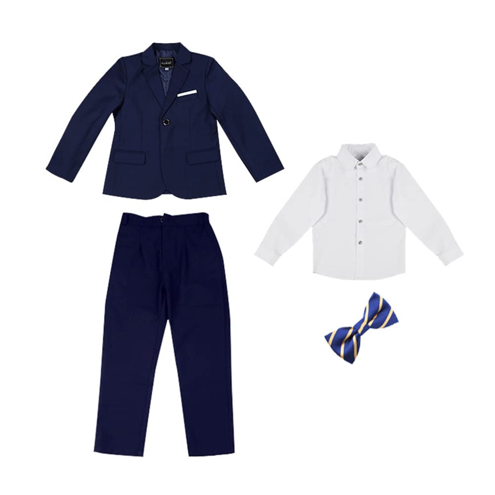 Kinder Anzug Jungen Formale Anzüge Jungen Große Größe Einfarbiger Gentleman Anzug Set Kinderanzug Festlich Outfit Hochzeit Geburtstag Party Abschlussball Taufe Kommunions Kleidung Set