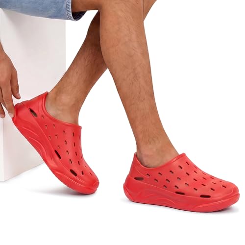 Image of Neeman's Cushers Rainscape Clogs for Men | Water-Friendly Slip-On Clogs | Lightweight Cushioned Comfort | Quick Dry Casual Footwear | Everyday Walking Chappal