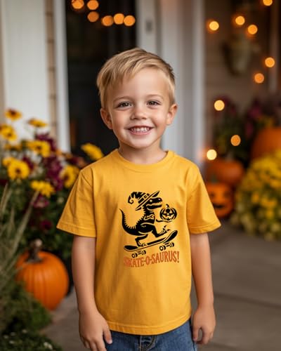 Pumpkin Shirt Toddler Halloween Shirt for Kids Boys Girls Halloween T-Shirts Ghost Clothes Short Sleeve Cotton Tee 2T-8Y2