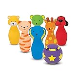 Melissa & Doug K's Kids Bowling Friends Play Set and Game With 6 Pins and Convenient Carrying Case -...