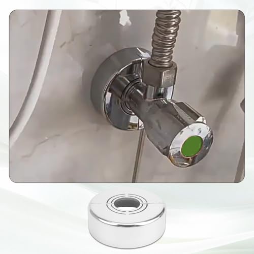 4 Stück Rosetten für Duscharmaturen, 70x30mm Duscharmatur Abdeckrosette, Rosette Duscharmatur, Duschrosette Abdeckung, Abdeckrosette 3 Größen Verstellbar für Duscharmaturen, Wasserhähne, Heizungsrohre