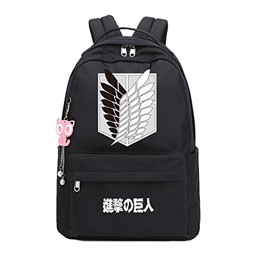 Anime Attack on Titan Shingeki no Kyojin Mochila Cosplay Bookbag Portátil Bolsa de Escuela