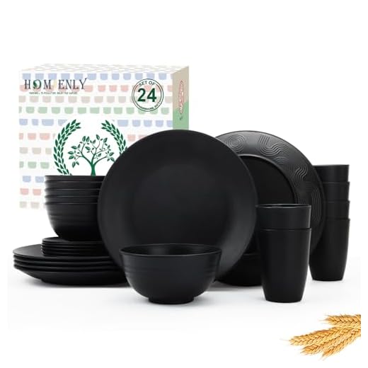 Conjunto 24 peças Palha de Trigo Homienly