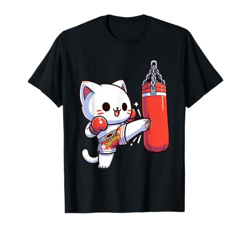 Muay Thai Cat | Thaiboxen für Kinder, Muay Thai & Kickboxen T-Shirt