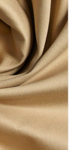 Tuva Textile 40 Yard Bolt of Real 100% Wool Fabric (Worsted Gabardine) - Camel Color Wortsted Gabardine Suiting, Made in Italy3