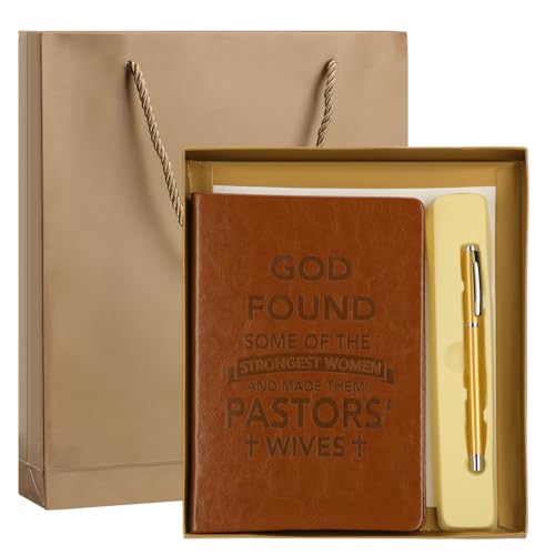 Watersay Christian Pastors Wife Gift for Women Vintage Religious Notebook