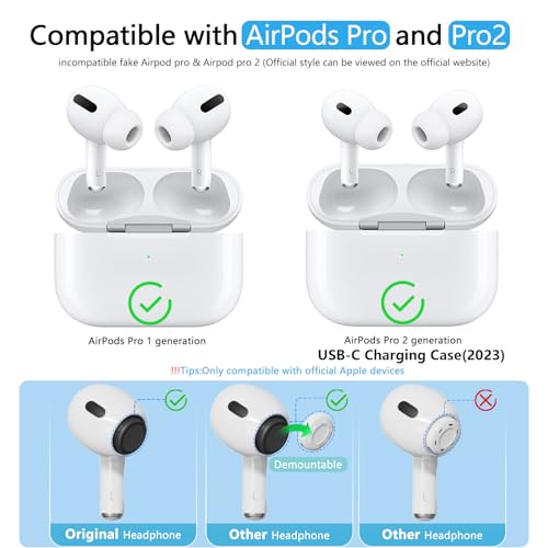 image for Pohgelan Compatible with AirPods Pro 2nd/1st Generation Replacement Ea
