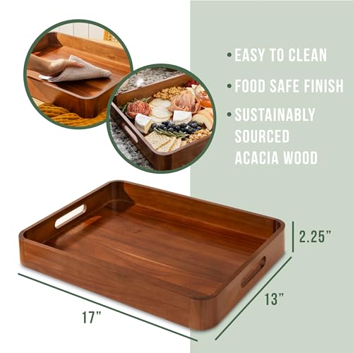 Home Beets TRAYSINGLE Acacia Wooden Serving Trays thumb #1