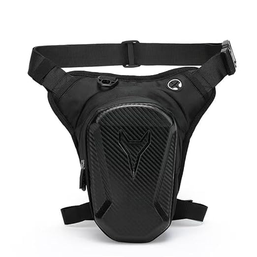 Kagbeni Motorcycle Waist Drop Leg Pocket – Waterproof Hard Shell Storage Bag with Double Zipper, Multi-Pocket Outdoor Riding Thigh Bag for Cycling, Hiking, Camping, Travel-image-5