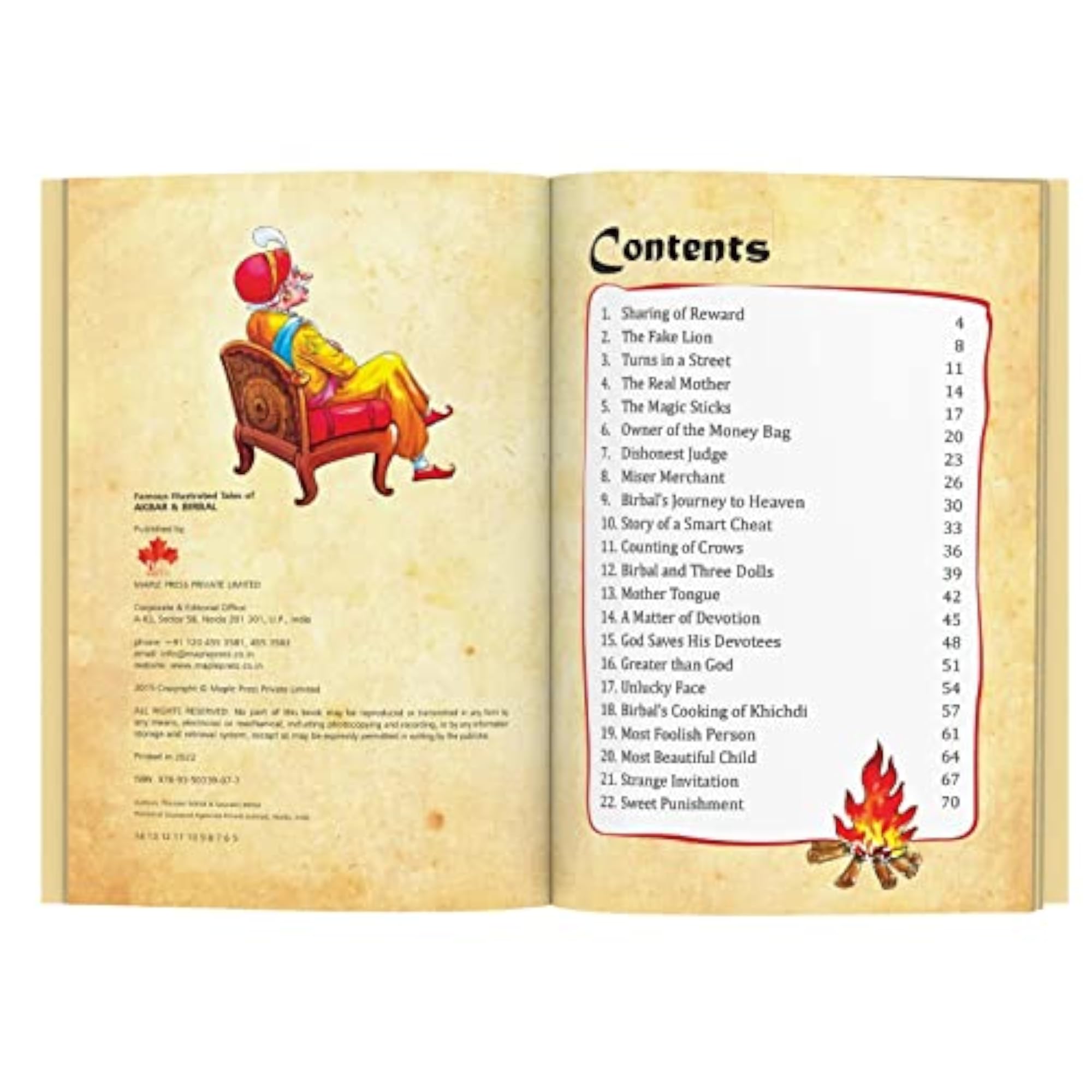 Akbar and Birbal Illustrated Story Book for Kids