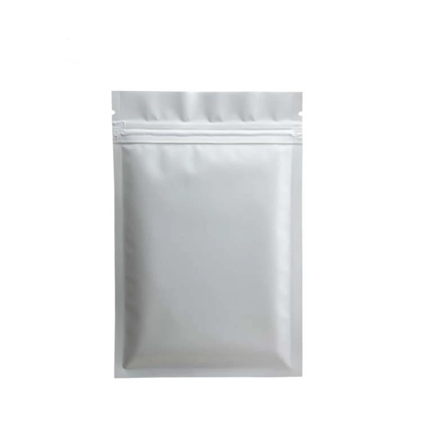 self-sealing bag, Aluminum Foil Flat Lock Ziplock Bags Multicolor Multiple Sizes Pack Of 100(White Zip Lock Bags,7x10cm)