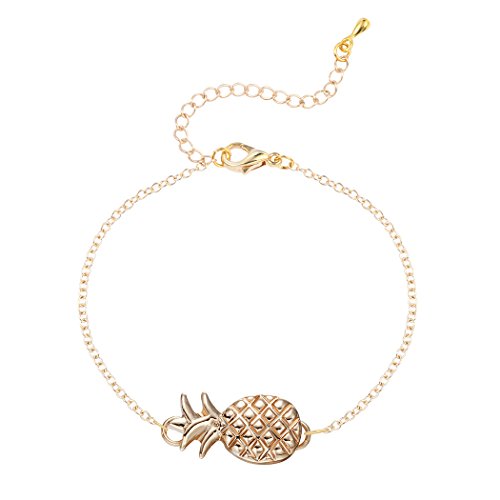 Cute Bracelet for Women Gold Adjustable Pineapple Bracelet Fashion Jewelry Bangle Bridesmaid