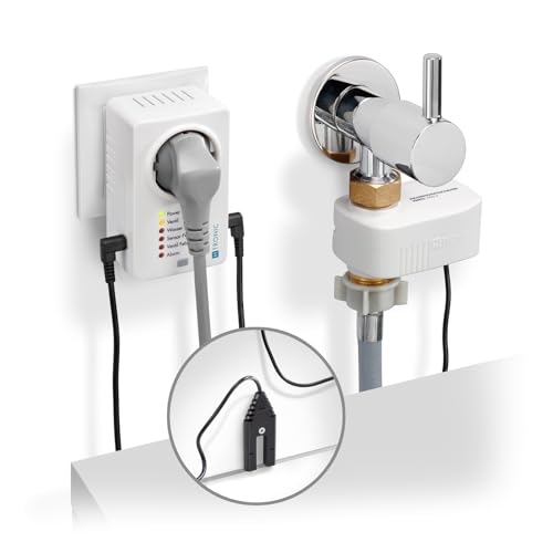 H-Tronic 1114725 Detector de agua con sensor externo 230 V, sobre el zócalo