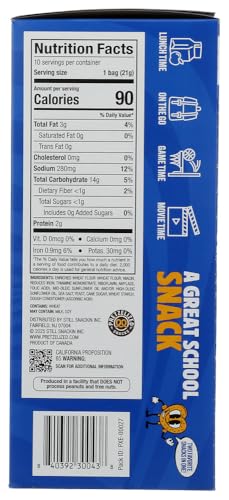 Image of Pretzelized, Crackers Pretzel Sea Salt Multipack, 7.5 Ounce