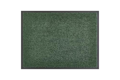 andiamo Fußmatte Verdi - rutschfeste Schmutzfangmatte innen für den Eingangsbereich - ideal als Türmatte oder Fußabtreter für die Haustür 60 x 90 in Dunkelgrün