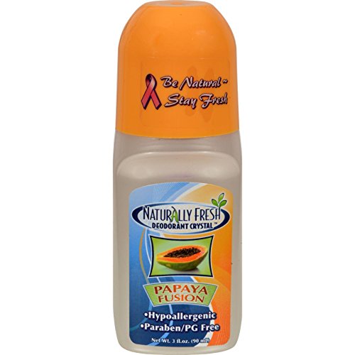 NATRLY FRESH DEODORANT CRYSTAL SPO Deodorant Roll On Papaya Fusion, 3 FZ