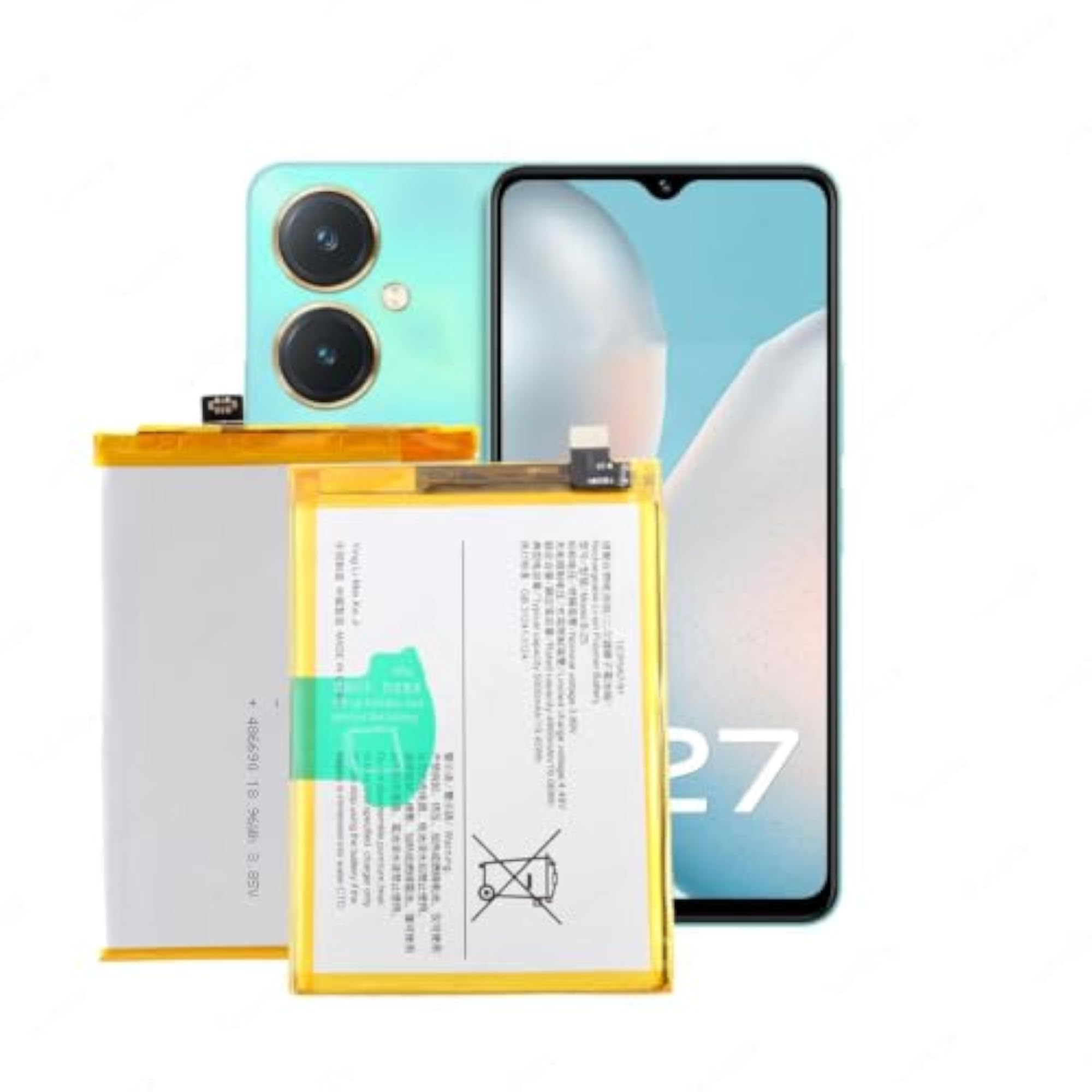 Battery for Vivo Y36 4G/5G, 5000mAh