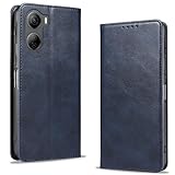 【KWATUNG】ZTE libero 5g iv ケース 手帳型 PUレザー リベロ5g4 スマホケース 手帳型 軽量 薄型 マグネット式 a302zt ケース 手帳型 カード収納 スタンド機能 リベロ5g iv スマホケース 衝撃吸収 落ち着いた色 libero5g4 カバー A302ZT スマホケース 手帳型 おしゃれ 全面保護 LiberoIV【ブルー】
