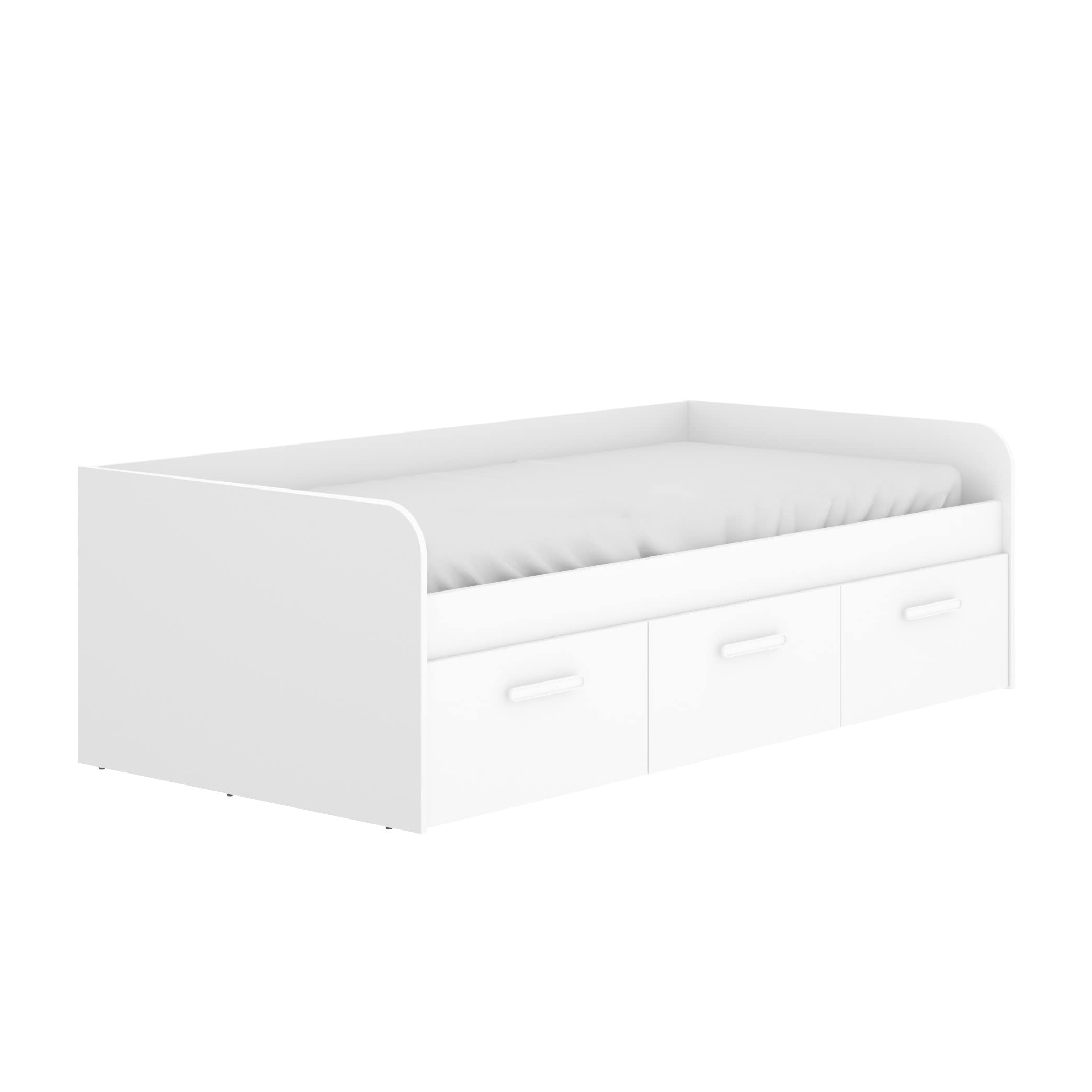 DEKIT GRUPO RIMOBEL Cama nido con tres cajones de almacenaje - Blanco