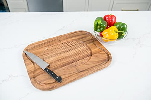Tabla de corte para carne Lipper International de madera de acacia miniatura 6