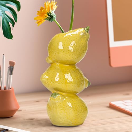 Vase céramique forme fruit déco table salon étagère chambre moderne - 6