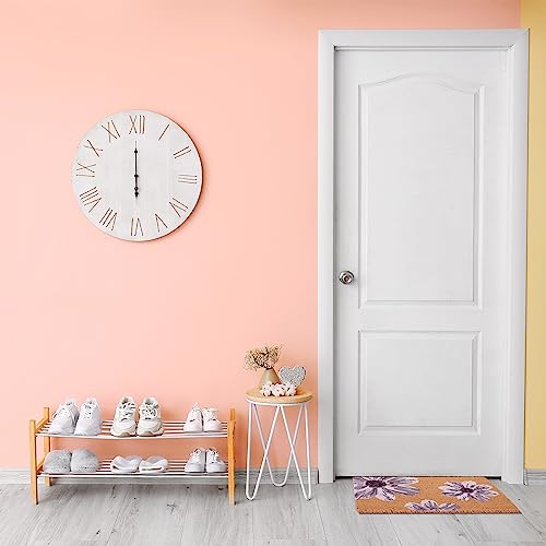 Tapis avec fleurs coco paillasson intérieur extérieur 40x60 multicolore