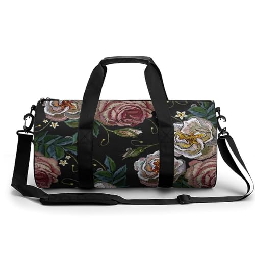 Sac gym fleur vintage duffel bag de randonnée et sac week-end 45x23cm