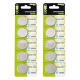 NUEAYMS 10/5 Stück CR2430 3 V Lithium-Knopfzellen CR2430 Knopfbatterien für Fernbedienungen und kleine Geräte, hohe Kapazität, Knopfbatterien mit hoher Kapazität