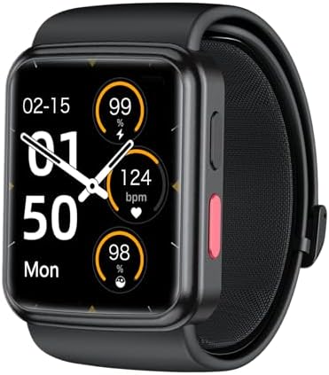 Smart Blood Pressure Monitor Watch with Inflatable Cuff- Accurate Health Tracking, Wrist BP Monitor, Blood Oxygen Monitoring and Heart Rate, Long Battery Life, Compatible with iOS and Android Product Image