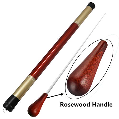 MOREYES Music Baton Orchestra Baton Band Conducting Baton with Tube Sleeve (Rosewood Handle)