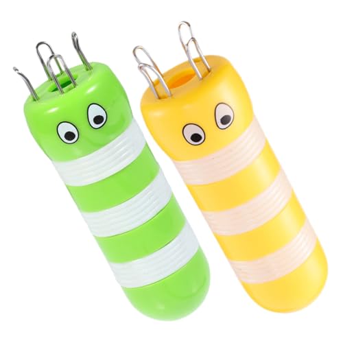 HOMSFOU 2Pcs Plastic Spool Knitter Lightweight DIY Weaving Tool for Easy to Use Crafting Machine for Knitting Sweaters and Creative Projects