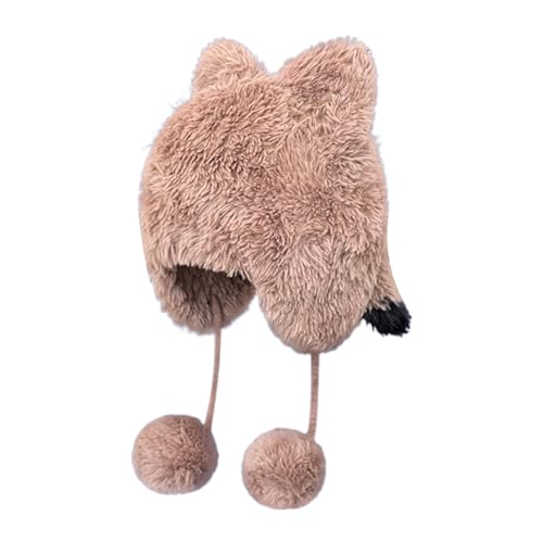 Oversized Kitten Hat Camping Photo Props New Year Thick Winter Hat Adults Kids Furry Cat Ears Photo Props