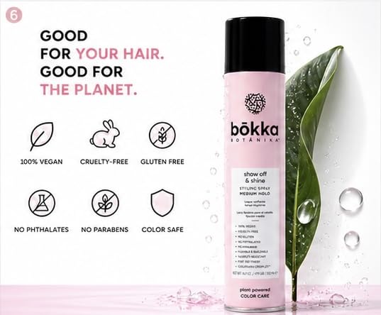 Fijador Bōkka Botánika Spray 500ml Brillo y Fijación Media miniatura 7