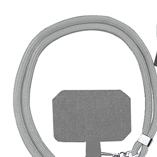 NC Corda ajustável para smartphone Correia de pescoço para celular Corda de mão - Cinza
