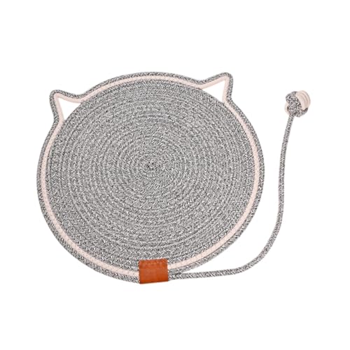 petsola 猫の爪とぎマット、横型19.7インチ丸型猫の爪とぎパッド、ソファ、ソファ、壁ゲーム用家具プロテクター, 水の波紋の色