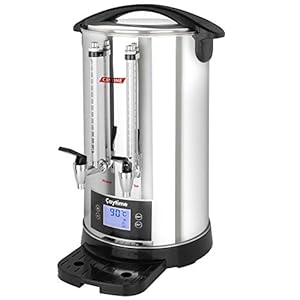Caytime Teemaschine D6 - Digitaler Teeautomat, isoliert mit Doppelwand - Samowar, Semaver 6 Liter