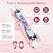 Bikini Trimmer for Women, 2 in 1 Dual Head Womens Electric Shaver, IPX7 Waterproof Electric Razors for Women Pubic Hair, Painless Hair Removal for Face, Body & Intimate Areas (Pink)