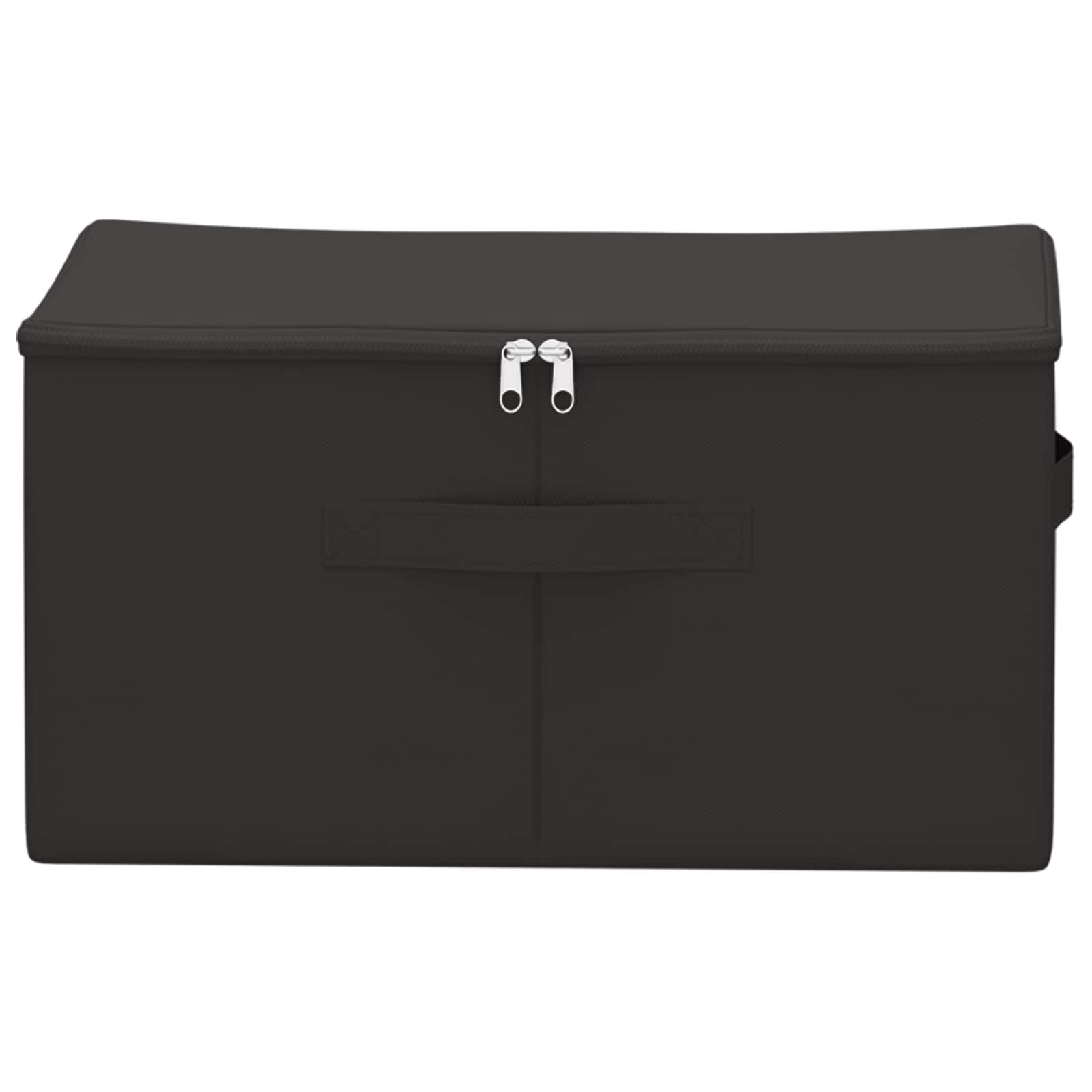 Hothingwell Scatola portaoggetti in tessuto non tessuto, 24 pezzi, 43 x 34 x 23 cm | Doppio Scomparto, Pieghevole, Manici Pratici, 33,6 L, Per Giocattoli E Libri