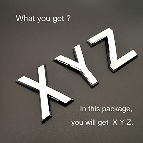 image for Hopewan Self Adhesive Door Letters X Y Z, 2