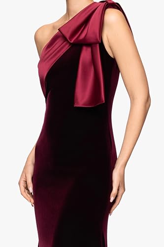 Image of Betsy & Adam Women's Cape Sleeve High Neck Bodycon Knee Length Dress with Cutout