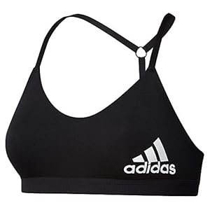 adidas-Womens-All-Me-Light-Support-Training-Bra adidas Women's All Me Light Support Training Bra, Black/White, Small