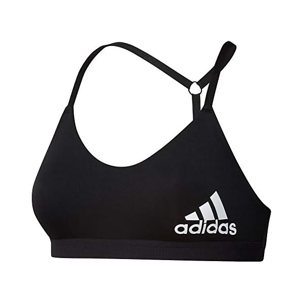 adidas-Womens-All-Me-Light-Support-Training-Bra adidas Women's All Me Light Support Training Bra, Black/White, Small