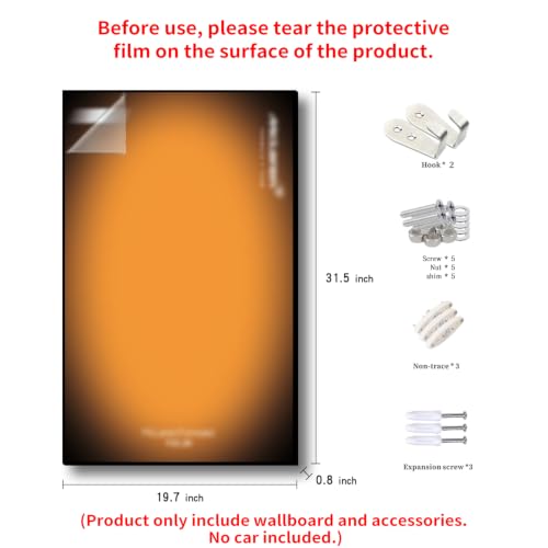 Image of iLuane Display Wallboard for LEGO Technic McLaren MCL39 42228 Model Car Building Set, Adult Collectibles Wall Mount, Room or Office Decor for Men & Women, Gradient Color (No Car Included)