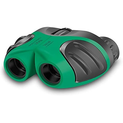 JRD&BS WINL Compact 8x21 Shock Proof Binoculars for Bird Watching, Kids Telescope Outdoor Toys for 3-10 Years Old Boys & Girls Teens for Birthday Easter (Green) Cover