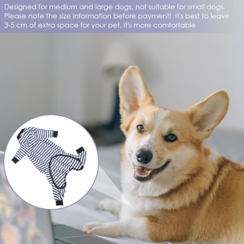 Pijama para perros grandes de algodón transpirable y elástico 8