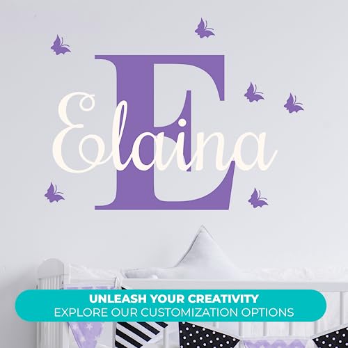 Vinilo Decorativo Personalizable Nombre Inicial para Pared miniatura 2