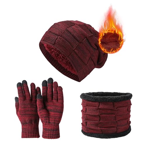 JXCTNNU Cappello Sciarpa Guanti Set Invernale...