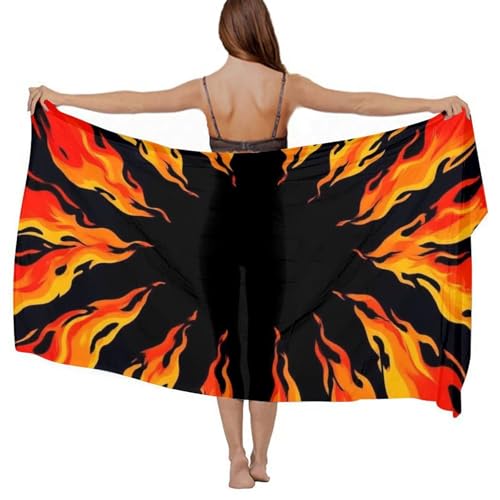 Fashion Travel Swimwear Bikini Wrap All Seasons Chiffon Scarf Beach Yarn Shawl2