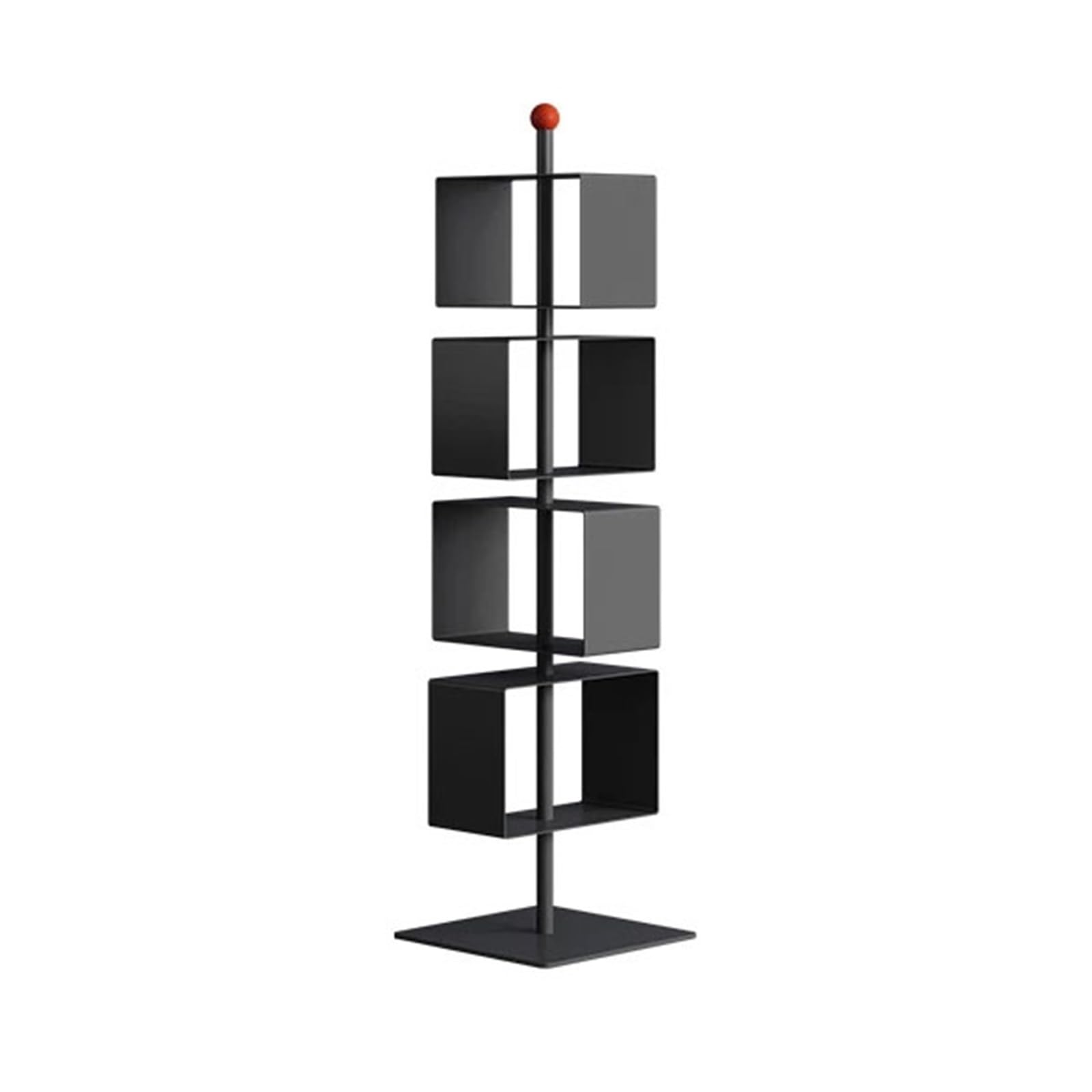 Shihan-2015 Bookcase Rotation Floor-standing Modern Creative Iron Bookshelf Corner Minimalism Display Storage Stand Display Shelf